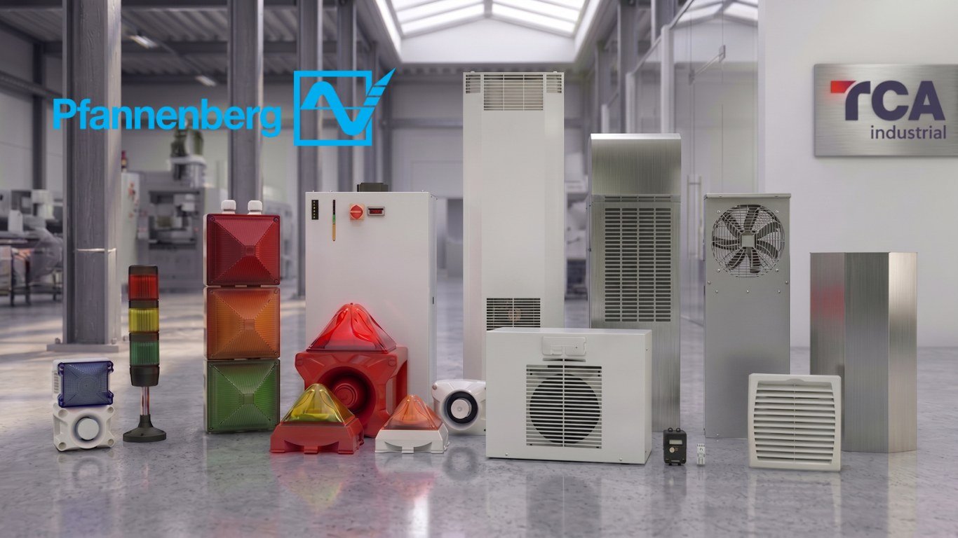 Linha Pfannenberg de gerenciamento termico e sinalizacao industrial distribuida pela TCA Industrial